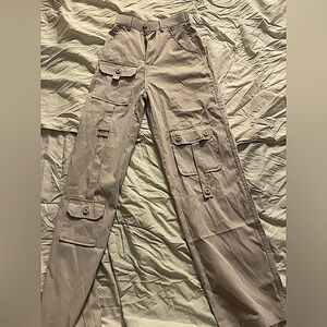 Cream/ tan cargo pants size S